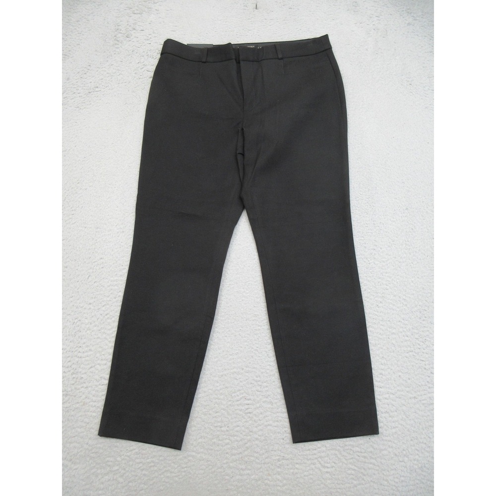 Banana Republic Sloan Ankle Pants Womens 12 Black Corporate Chic Polished Office